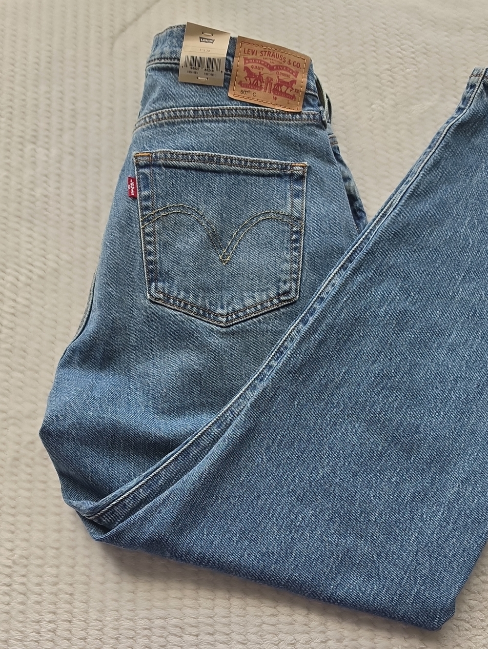 Levi's 501 Women's Classic Blue High-Rise Jeans Stretch Brand New